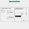Heyalan SUS304 Stainless Steel Handheld Shower Wand High Pressure Luxury