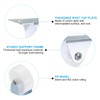 PATIKIL 1" Rigid Caster Wheels, 4 Pack Silent Fixed Plate