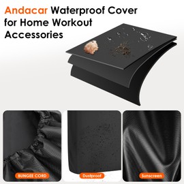 Andacar Cover for Tonal Home Gym Equipment, Waterproof Cover for Home Workout Accessories, Scratch-proof Screen Moni-tor Protective Cover for Strength Training Fitness Equipment - 51.6"L×22.4"W×7.9"H