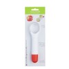 KitchenCraft Healthy Eating Adjustable Fruit Slicer/Scooper, Stainless Steel, White/Red, 18.5
