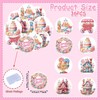 Fyeoxle 36PCS Edible Candyland Cupcake Toppers Wafer Paper Sweet Candy