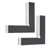 2PCS Positioning Square Aluminum Alloy Black 90 Degrees Woodworking Corner
