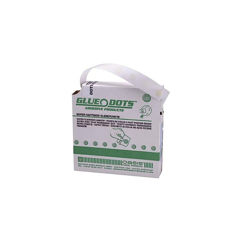 OASIS® Glue Dots, 1 cm Diameter, Transparent, Pack of 1000