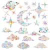Alovez Pack of 28 Prism Window Stickers, Sun Catcher, Prism