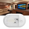 LED RV Ceiling Dome Light 360lm Dome Replacement Lighting with