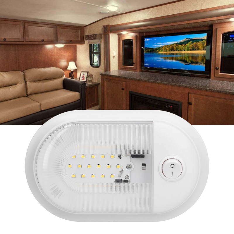 LED RV Ceiling Dome Light 360lm Dome Replacement Lighting with