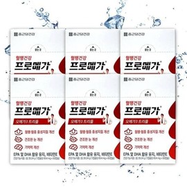 Chong Kun Dang Chong Kun Dang Health Renewal Promega Omega 3 Triple Enteric Coated Capsules 654mg x 60 capsules 6 boxes / 종근당 종근당건강 리뉴얼 프로메가 오메가3 트리플 장용성 캡슐 654mg x 60캡슐 6박스