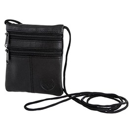ReNa-Retail High-quality chest bag, genuine leather, Black 2 Small