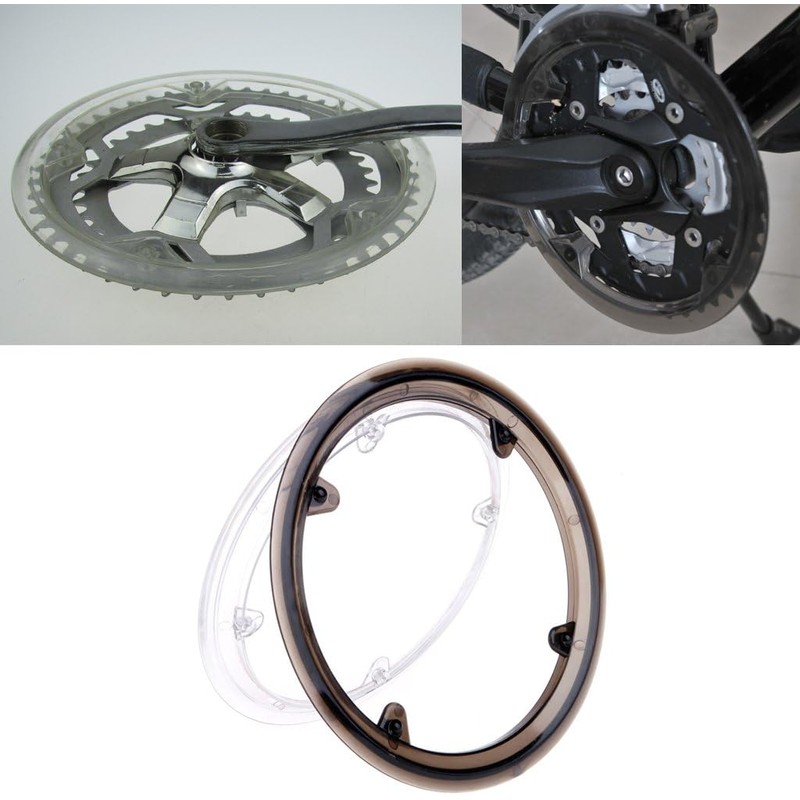 Juego de bielas para bicicleta, protector de cadena, plástico