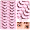 False Eyelashes, Thin Transparent Axis Handmade, Cartoon Type, Top Eyelashes,