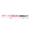 Alexnailart 1pcs Pink Kolinsky Sand Acrylic Brush Nail Art Builder