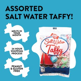 Taffy Town Salt Water Taffy, Assorted Salt Water, 80 Oz