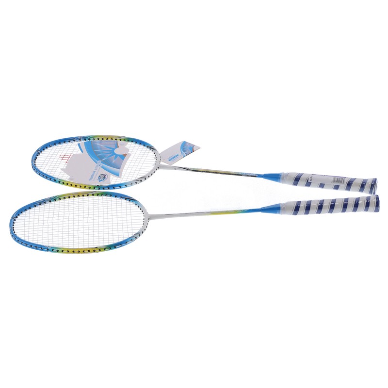 2 Player Badminton Racquets Set Lightweight Full Carbon Double Rackets