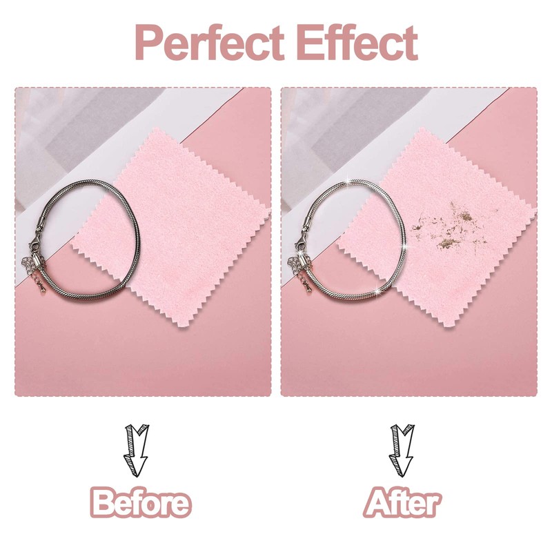 20 Pcs Jewelry Cleaning Cloth, Double Sided Polishing Cleaning Cloths