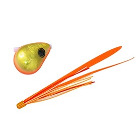 JACKALL F191 Explosion Lead Type Bingball Slide, 1.6 oz (45 g), Orange Gold/Fluorescent Orange T+