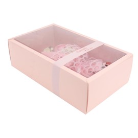 Healvian 1set Artificial Soap Rose Bouquet Elegant Box for Valentine's Day Weddings Anniversaries and Birthdays Floral Scented Soap Flowers