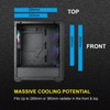 AZZA CSAZ-370 Forest/Gaming/ATX Mid-Tower/Computer Case/Tempered Glass Panel