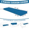 MAXIJIN Waterproof Sofa Seat Cushion Cover Jacquard Sofa Seat Cover