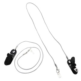 nijimomo 2 x Single Ear Hearing Aid Straps Anti-Drop Anti-Lost with Clip Case (2 for One Ear)