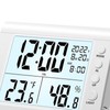 Sharplace Digital Bathroom Clock, Shower Timer with Alarm, Waterproof Clocks