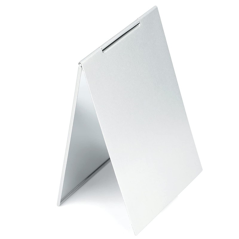 G2PLUS Portable Folding Vanity Mirror, Ultra-Slim Aluminum Shell Travel Mirror,