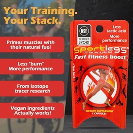 SportLegs Fast Fitness Boost - Suplemento de ácido láctico pre-entrenamiento, paquete de 5 tapas, paquete de prueba de 3