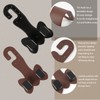 2 PCS Car Seat Hooks, 2-in-1 Leather Purse & Phone