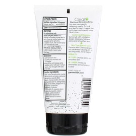 Garnier Clean Scrub Blackhead Removal 5 oz (145 ml) (3 packs) Natural / 가니에 클린 스크럽 블랙헤드 제거 5온스(145ml)(3팩) Natural