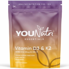 Vitamin D3 4000IU & Vitamin K2 MK7 100μg - 6 Month Supply
