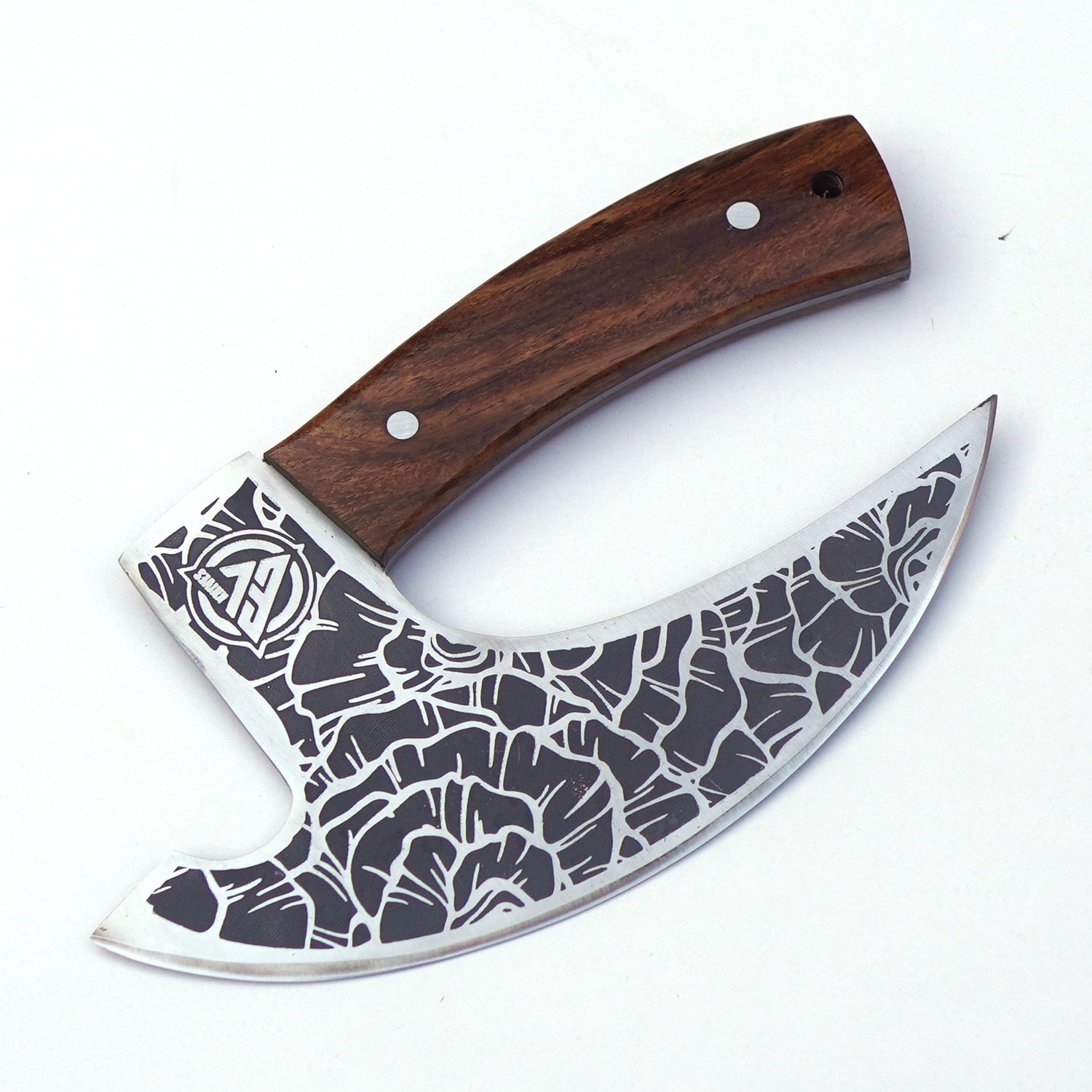 Edgelandknives® Pizza Cutter Axe 8 inch Ulu Knife, Rocking Knife ...