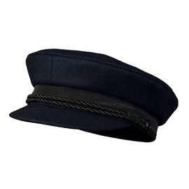 Balke Men's Elbsegler Captain's Hat with Cord - Black, grey, 55