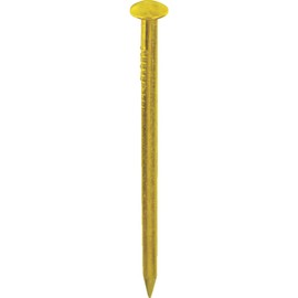 DAIDOHANT 10183052 Brass Nails, Round Head/Straight, Nominal Diameter 0.06 x 0.7 inches (1.5 x 19 mm) (Approx. 60 Pieces)