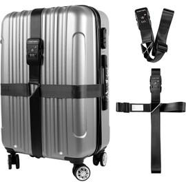 travel inspira Correa para Equipaje TSA con Candado de 3 Dígitos, Cruz