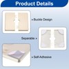 uxcell 4Pcs ABS Plastics Square Shaped Escutcheon Plate, Wall Split