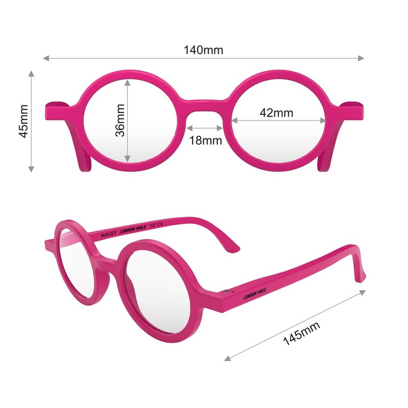 LONDON MOLE Eyewear | Moley Reading Glasses | Round Glasses