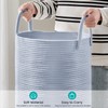 YOUDENOVA Laundry Hamper Basket, Woven 58L Tall Laundry Basket for