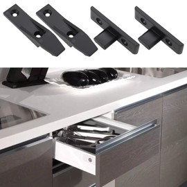 SG Store 10 Sets Kitchen Plinth Clips Kickboard Clips Drop On Hook On Push in Plinth Fasteners for Securing Trims and Cladding Directly to Walls