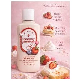 Bath and Body Works Strawberry Pound Cake Body Lotion 8 Ounce 2020
