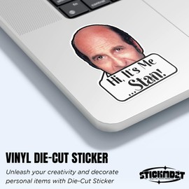 Stan Zbornak Golden Girls Yutz Sticker Hi Its Me Stan Funny Meme 6" Waterproof Vinyl Decal Sticker Laptop, Water Bottles, Phone, Kindle Merchandise Decor Decal Gifts 6 Inches