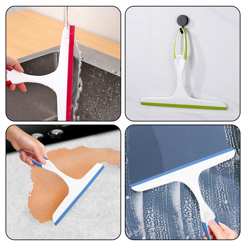 Littlegaofeithing Shower Squeegee, Shower Cubicle Squeegee, Squeegee for Mirrors, Windows,
