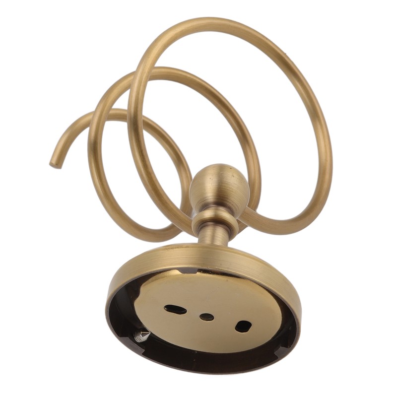 Hair Dryer Holder Antique Brass Hair Care Tools Holder Wall