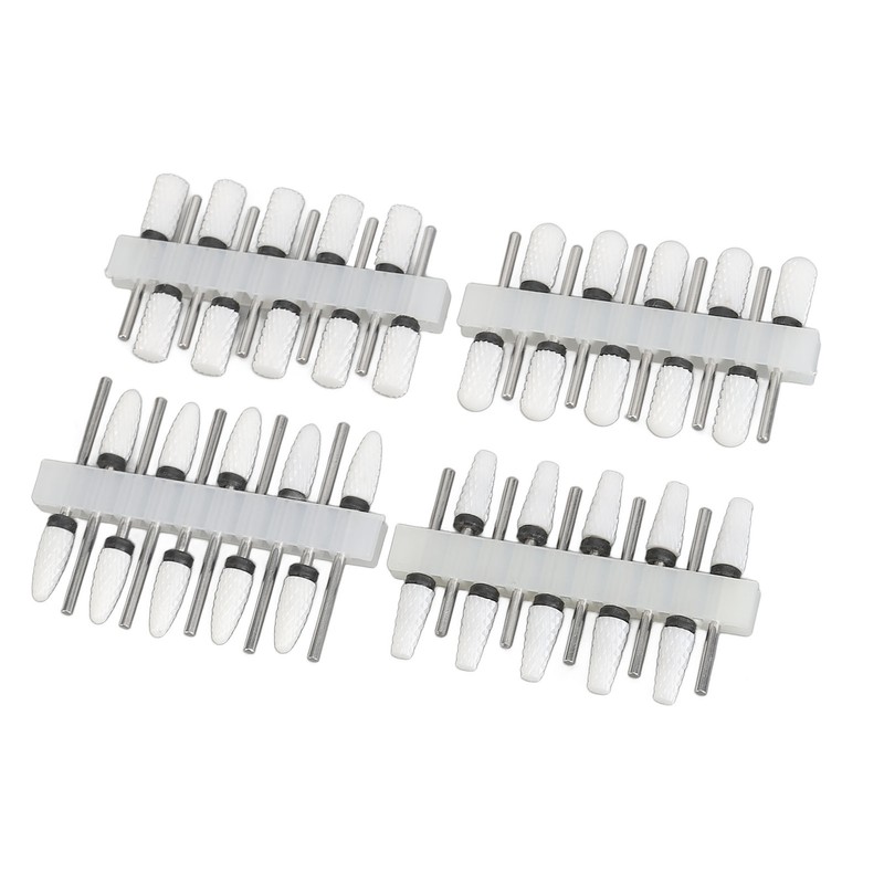 40Pcs Nail Drill Bit 4 Types Ceramic Nail Removal Bit
