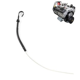 Oil Dipstick Tube, Black Driver Side Fit Replacement for Chevy SBC 283 327 350 400 Engine 1955‑1979(Black)