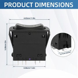 1Pcs 82278971 Heavy Duty Power Door Window Switch Window Switch Fits for Mack Volvo Truck 1MR4323M15 1MR4341AM15 1MR4341BM15 1MR4341M15 L1MR4323M15