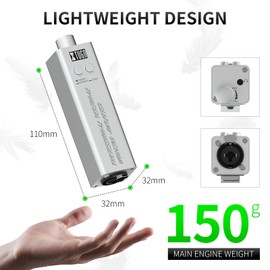 XTUGA LSY-20 Ultra-Compact Personal in-Ear Monitor Amplifier,Headphone Amp with Road-Ready 30Hr Power, XLR/TRS Output & Locking for Stage, Studio, Church Performances