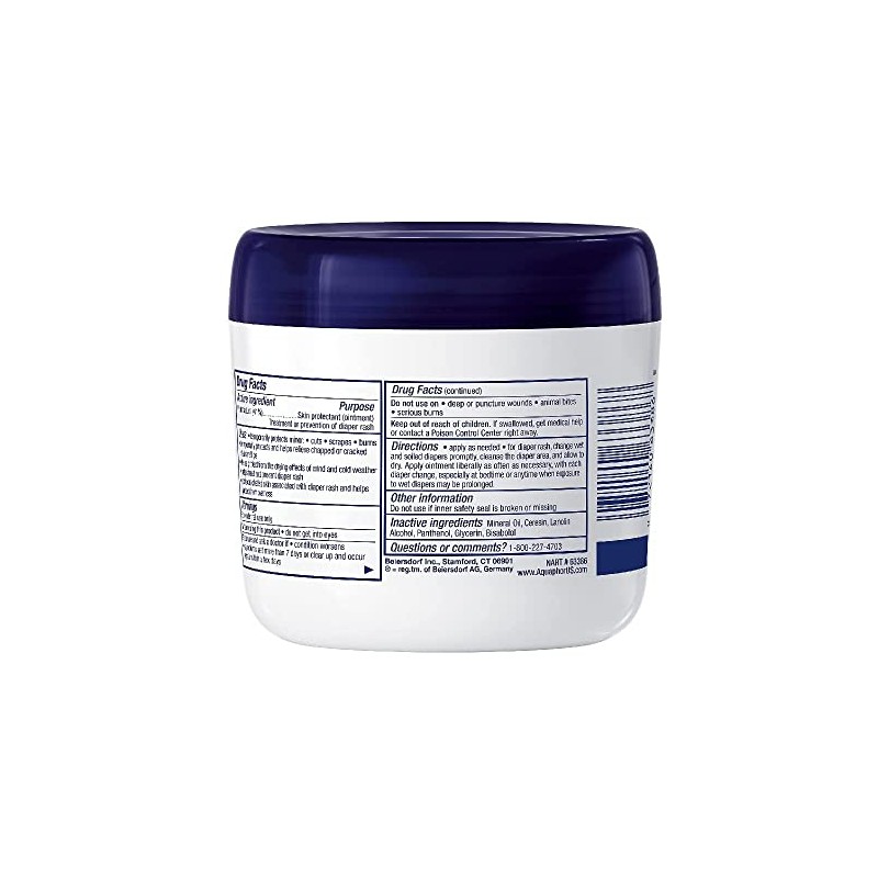 Aquaphor Baby Healing Ointment Diaper Rash and Dry Skin Protectant