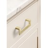 JIASENBAO 5 Pack Gold Cabinet Pulls 3-3/4" Hole Center Brushed