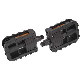 Bike Pedals, Road Bike Pedals Mountain Bike Pedals Non Slip Bicycle Foot Rest Cycling Parts Nylon Vintage Folding for Bike Bicycle (Black)