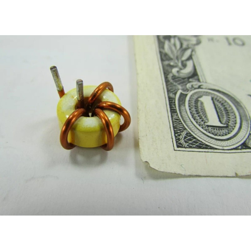 SherrodSurplus 10 Small Horizontal Mounted Inductors Toroid Chokes Coils 5