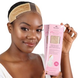 MILANO COLLECTION HAIRLINE and Part Comfort Lace WiGrip Band for Lace Wigs and Frontals with Reinforced Swiss Lace (Pack of 2)